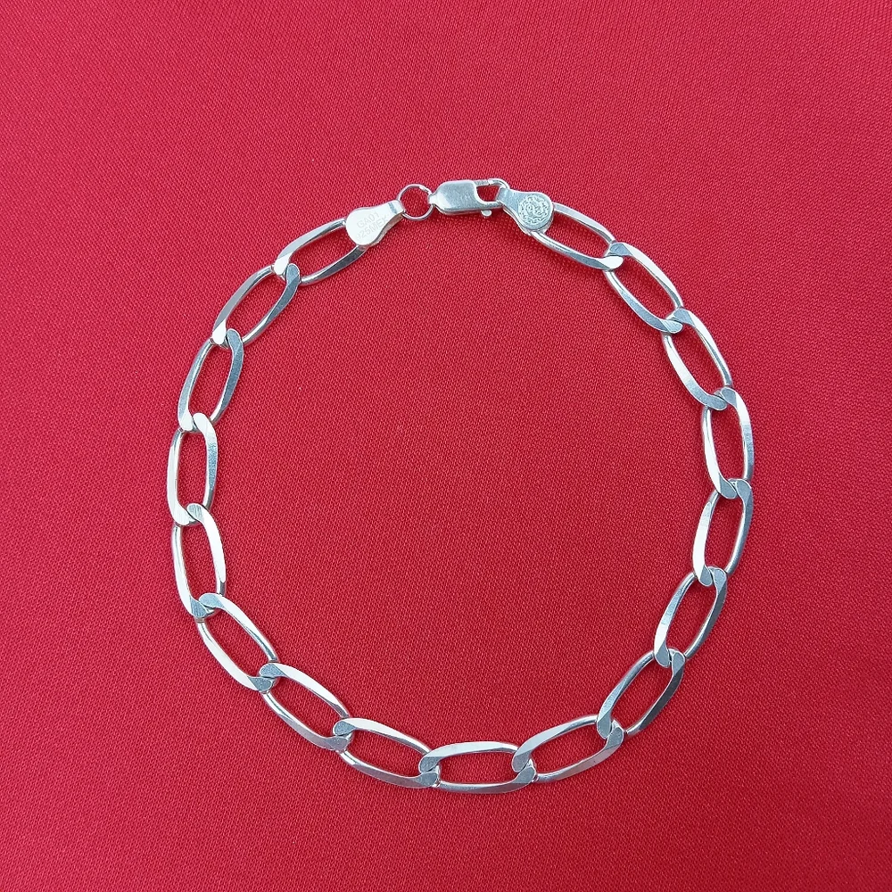 Fine Sterling Silver 925 Bracelet  Chain Fashion Mens‎ Jewelry